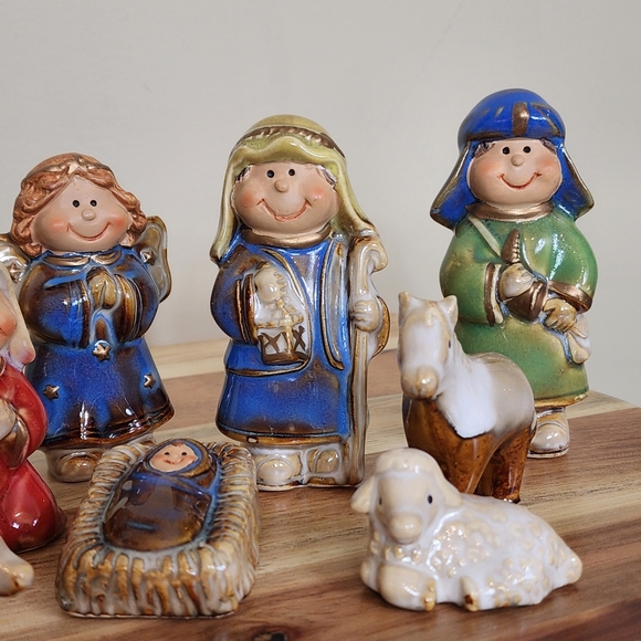11 PCS Classic Nativity Scene Set Christmas Decor - Picture 5 of 14